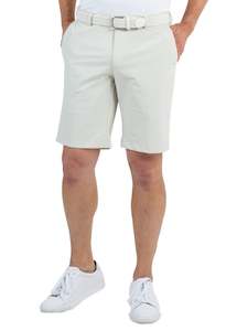 Ibkul: 2025 IBKUL Men's Pull On Tailored Golf Shorts - Stone