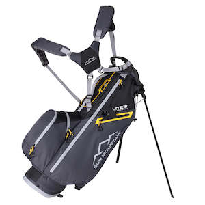 2025 Sun Mountain E-Lite 14 Way Carry Bag - Black/Steel/Gold