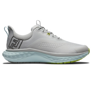 Golf Shoes: 2025 FootJoy Women's Quantum Textile Golf Shoe - Grey/Blue