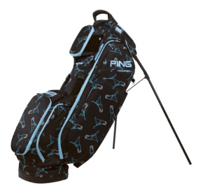 Bags: Ping Hoofer 14 Golf Bag - Mr Ping Black and Blue