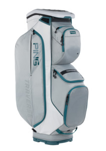 2025 Ping Traverse Golf Cart Bag - Grey/Platinum/Atlantic