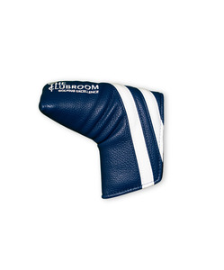 Accessories Others: Clubroom Heritage Elite Track Blade Putter Cover - Navy and White