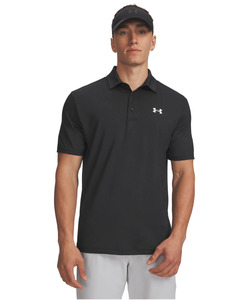 Products: Under Armour Men's Drive Jacquard Polo - Black/Anthracite/White