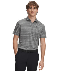 Under Armour Men's Drive Jacquard Polo - Clay Green/Titanium/Black
