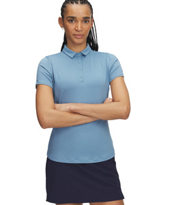 Womens: Under Armour Women's Playoff Short Sleeve Polo - Blue Smoke/Midnight Navy