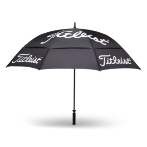 2026 Titleist Double Canopy Tour Umbrella - Black/White