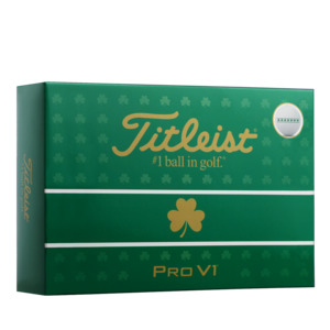 2026 Titleist Pro V1 Golf Ball Dozen - Limited Edition Shamrock
