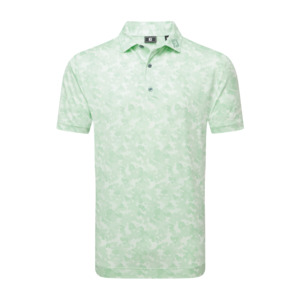 Footjoy: FootJoy Men's Pop Camo Lisle Polo - Pistachio