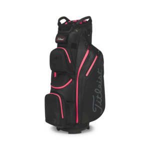 Golf Bags: 2025 Titleist Stadry Cart 14 Golf Bag - Black/Pink