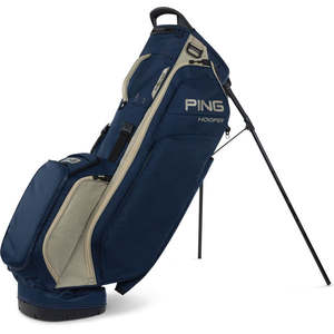 Golf Bags: Ping Hoofer Golf Bag - Navy/Sand