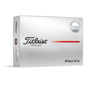2025 Titleist Pro V1x Performance Alignment Golf Ball Dozen - Black Line