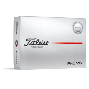 2025 Titleist Pro V1x Performance Alignment Golf Ball Dozen - Blue Line