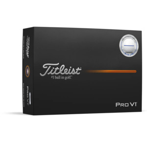2025 Titleist Pro V1 Performance Alignment Golf Ball Dozen - Blue Line
