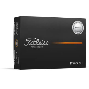 2025 Titleist Pro V1 Performance Alignment Golf Ball Dozen - Black Line