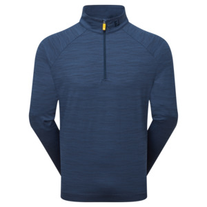 Footjoy Bronte Collection: 2025 FootJoy Men's Wave Jacquard Pullover - Navy