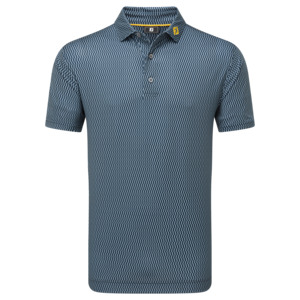 2025 FootJoy Wiggle Print Lisle Polo - Navy/Grey/White