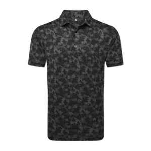 2025 FootJoy Men's Pop Camo Lisle Polo - Black