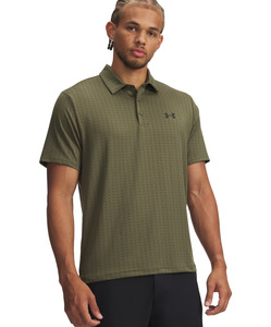 Under Armour Men's Playoff 3.0 Print Polo - Marine OD Green/Black/Black