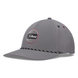 Titleist: Titleist Boardwalk Rope Cap - Charcoal/Crimson