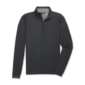 2026 FootJoy Men's Tonal Deco Diamond Quarter Zip Midlayer - Black