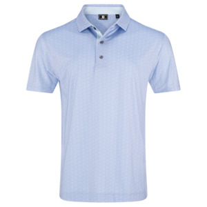 2026 FootJoy Men's Tee Time Lisle Polo - Periwinkle/Ice Water