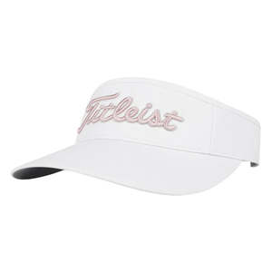 Titleist: FootJoy Women's Sundrop Visor - White/Soft Pink/Marble