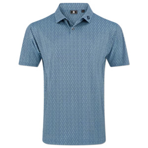 2026 FootJoy Men's Modernist Pique Polo - Steel Blue/Navy