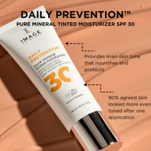 Products: Image Mineral Tinted Moisturiser SPF 30 The Coast Clinic