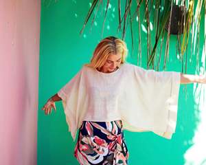 Womens Tops: ARYA Cotton Top Cream