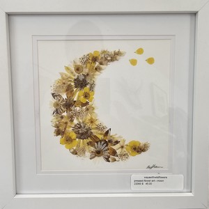 Products: Pressed Flower Art – Moon