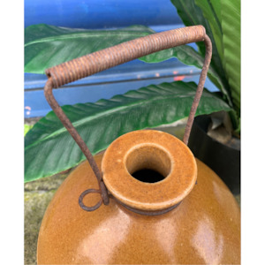 Furniture: Vintage Stoneware Milk Carrier