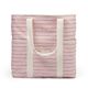 Beach base Bag (coast) - Soft pink/rust stripe
