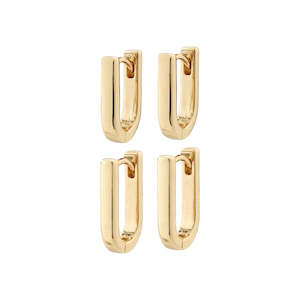 Pilgrim Jewellery: Stay Earrings - Gold Plated