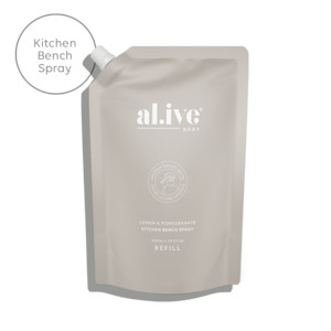 All Natural Cleaning Care: Lemon & Pomegranate Bench Spray - Refill