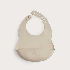 Bibs 1: Tiny Table Silicone catch bib / Sand