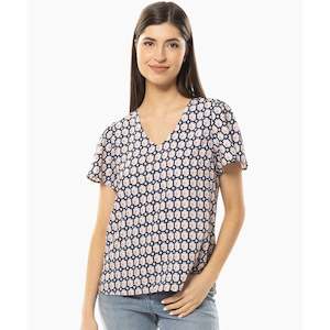 Leila Luca: Angelic Top - Pink Geo (SL3085-15)