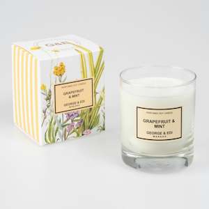 George Edi: Classic Range / Grapefruit + Mint Soy Candle