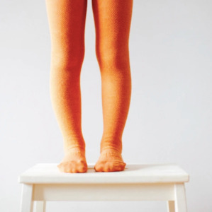 Kids Accessories Wear: Textured Tights - Cinnamon