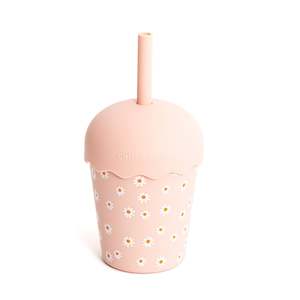 Food Prep: Smoothie Cup 200ml - Pink Daisy