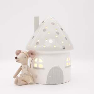 Elfin House Night Light - Grey / Battery operated