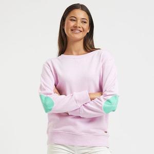 Classic Sweatshirt - Powder Pink/Apple Green