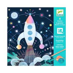 Djeco: Scratch Cards - Cosmic Mission