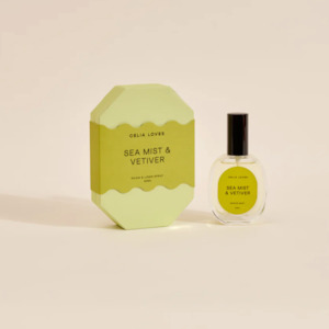 Room Fragrance: Celia Loves Room Spray - Sea Mist + Vetiver
