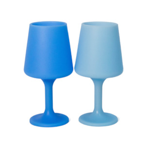 Porter Green: Unbreakable Wine Glasses / Swepp / Sky + Kingfisher