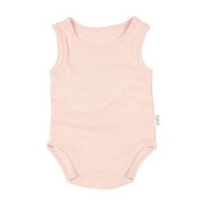 (D) Dreamtime Organic Onesie Singlet - Blush