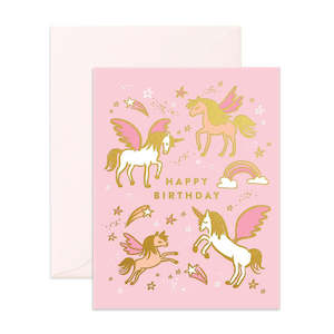 Fox Fallow: Happy Birthday - Unicorn / Card