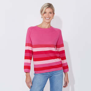 Florida Stripe Jumper - Pink