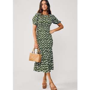 Isabella Maxi Smock Dress - Garden Bloom