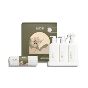 Kitchen Trio & Towel Gift Set - Lemon Mertyle & Honeydew