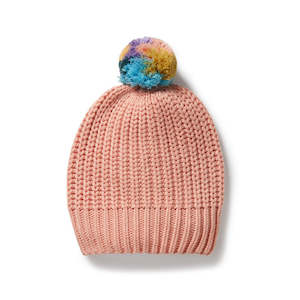 Rainbow Organic Knitted Hat